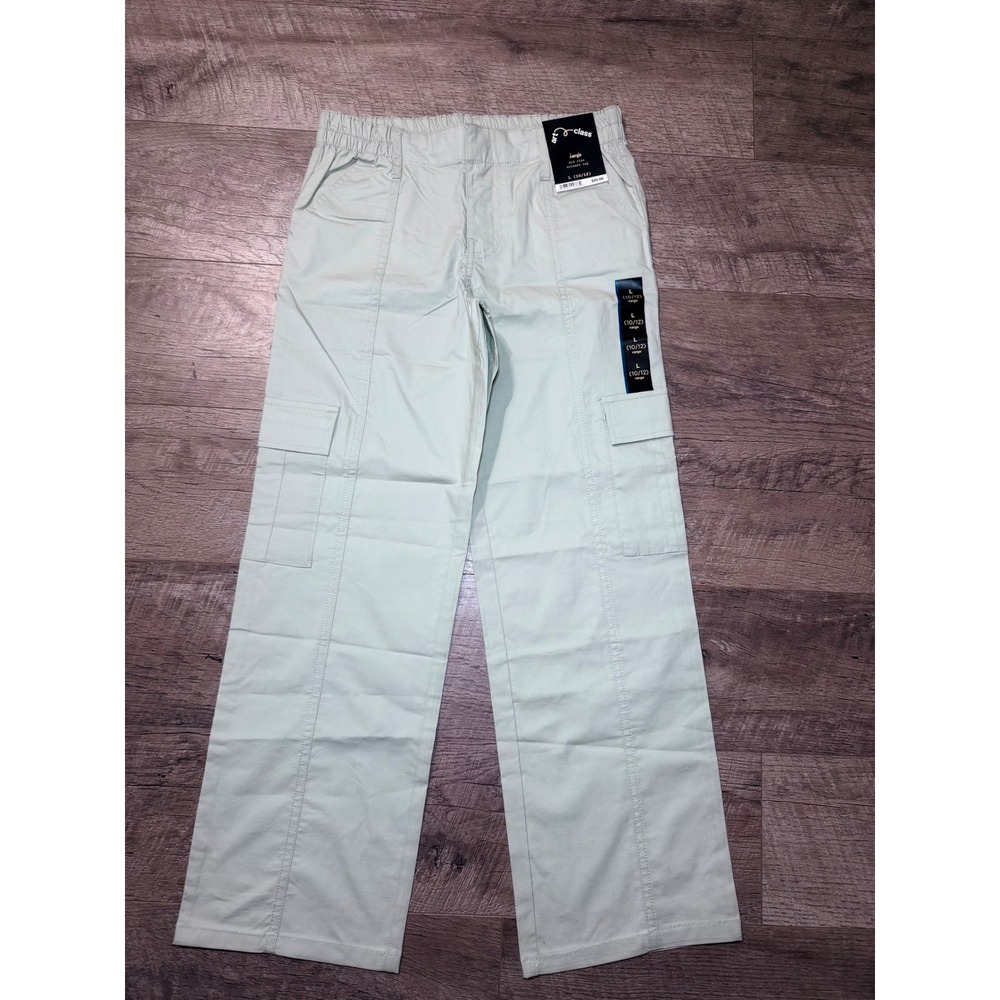 Art Class Cargo Pants Haverhill Green Mid Rise Relaxed Leg Size L 10/12 NWT